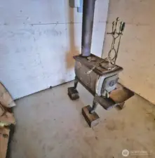 Woodstove in the shop