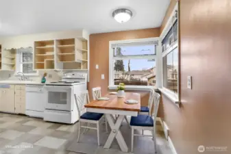 *Virtually Staged Kitchen Nook*