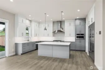 High end appliances and gas cooking. A chefs delight!