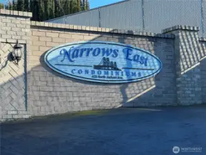 Narrows East has two gated entrances off Jackson and near the firestation on the back side.