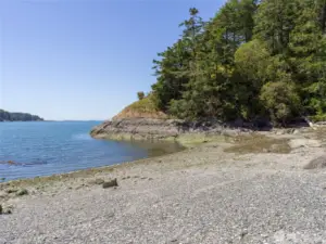 Private beach
