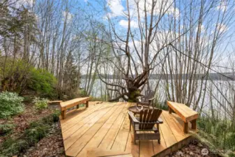 Firepit for the cool evenings.