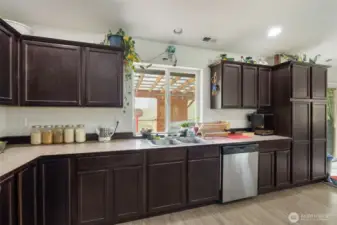 Check out the large pantry.