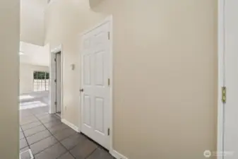 Entry to hallway towards living area.