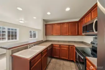 Kitchen of 234 with plenty of cabinet space.