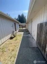 Walkway to back yard!
