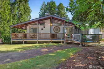 Welcome home - long gravel driveway off a private road.