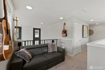 Wrought Iron Railing in Loft