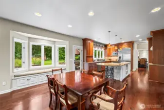 breakfast nook area