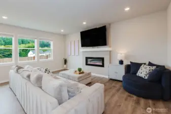 Living Room with gas fireplace