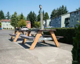 Community picnic bench