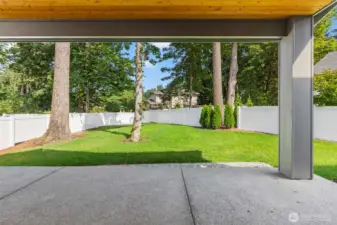 Fully Fenced Backyard