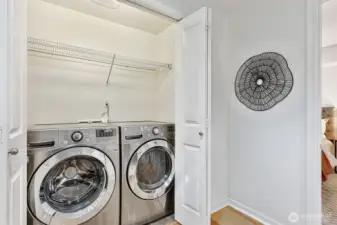 laundry closet off the 2nd floor hallway