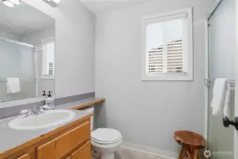 Primary bathroom with shower