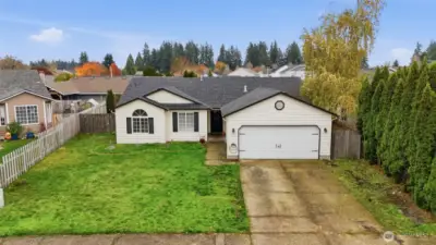 Front of house-aerial view