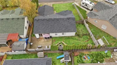 Back of property-aerial view