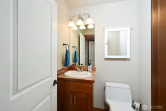 Powder room on the main floor.