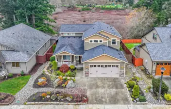 Front yard and front of home.