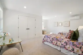 upstairs oversized bedroom