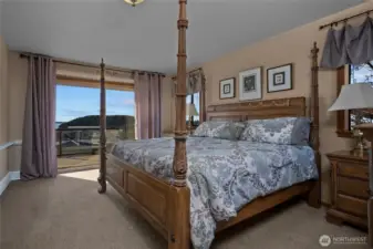 Main level primary with view.  (chair removed from photo)