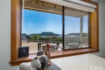 Lower level deck and views...