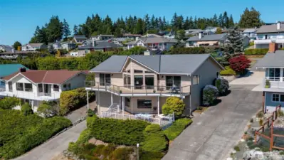 West side of home...