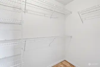 Primary walk in closet