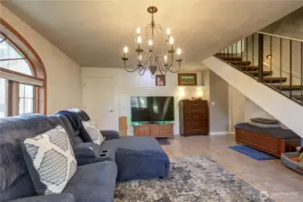 Stairs Leading to Three Rooms Upstairs.