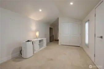 Attic Access, Mechanical Closet & an Air Conditioner