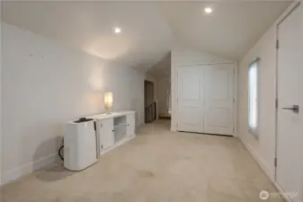 Attic Access, Mechanical Closet & an Air Conditioner