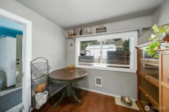 Breakfast nook.