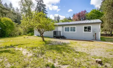 Outside see the New Metal Roof and Fresh Exterior Paint!