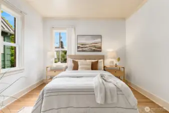 3 inviting bedrooms with ample room to add one more on the upper floor and in the lower level.
