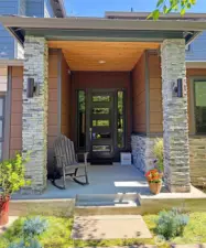 Welcoming covered entry