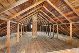 Unfinished 2nd story. The vast space ready for your personal touch, presents unlimited possibilities to add equity and tailor the home to your needs and dreams.