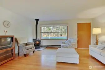 Hardwood floors throughout the home.