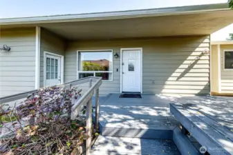 Front Entrance with Deck