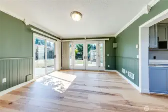 Bedroom 3 w/ French Doors to Deck/Backyard