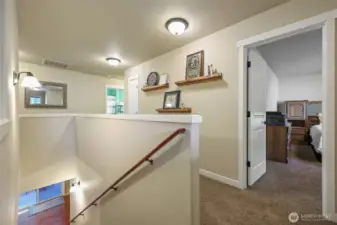 No space overlooked- beautiful landing upstairs