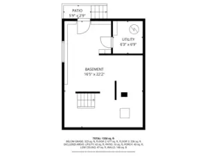 unfinished basement floor plan