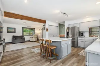 Kitchen, looking to family room