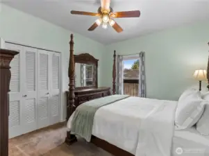 Virtually staged bedding