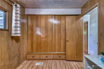 Second bedroom with newer vinyl flooring