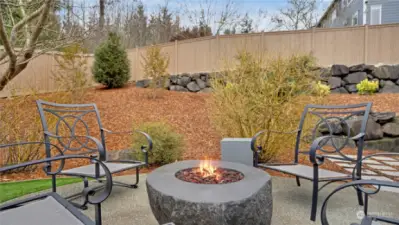 Beautiful firepit area