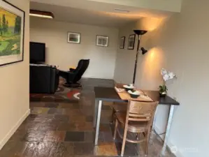 Entrance off the down stairs slider