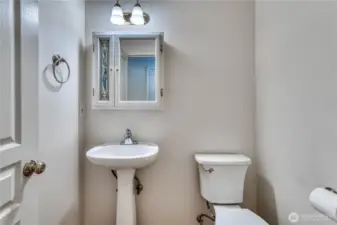 Main floor half bath