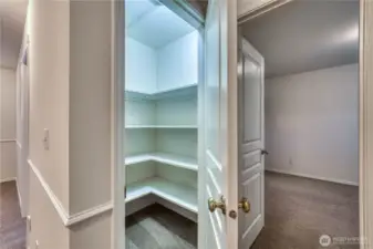 Storage closet upstairs