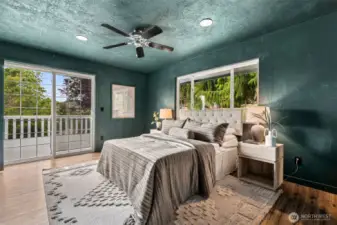Primary suite with deck