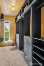 Primary walk in closet