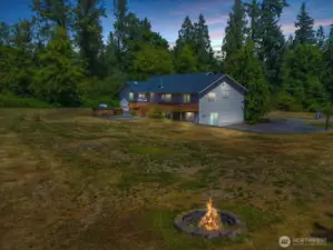 7.5 acres of privacy for the ultimate entertaining spot.